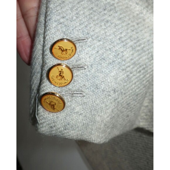 Vintage Brioni Cashmere Field Jacket Blazer Safari Sports Logo Buttons 42 52 - Picture 4 of 16